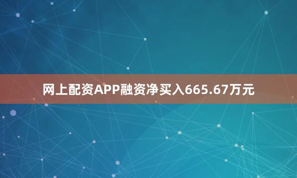 网上配资APP融资净买入665.67万元